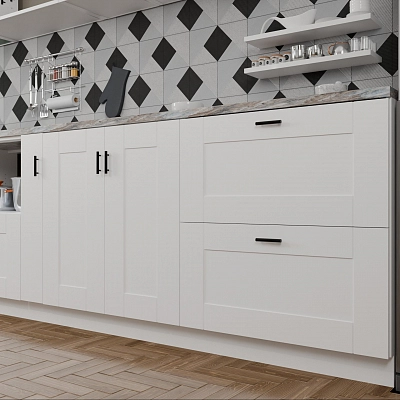 Кухонный фасад Барратта Белый